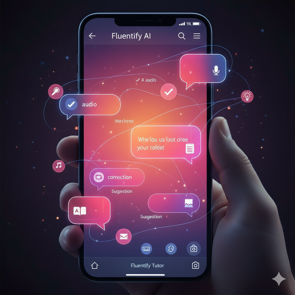 Interface de chat com Inteligência Artificial para praticar inglês e espanhol