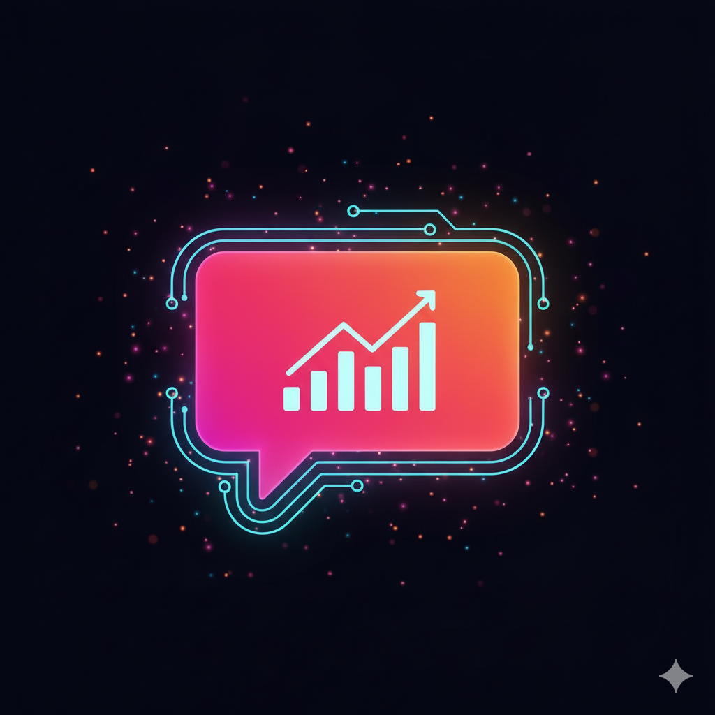 Ícone de um gráfico de progresso